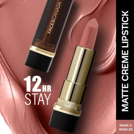 Buy FACES CANADA Comfy Matte Creme Lipstick - Make A Wish, 4.2 gm | Long Stay | Creamy Matte Finish | Intense Color | Hydrating & Nourishing | Smooth Application-Purplle