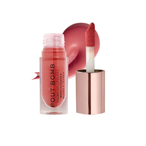 Buy Makeup Revolution Pout Bomb Plumping Gloss Peachy Coral-Purplle