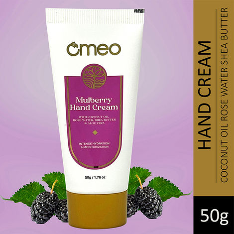 Buy Omeo Mulberry Hand cream infused With the Goodness of Cocount Oil Rose Water shea butter & Aloe Vera for Intense Hydrating & Moisturization for Men & Women (50 gm)-Purplle