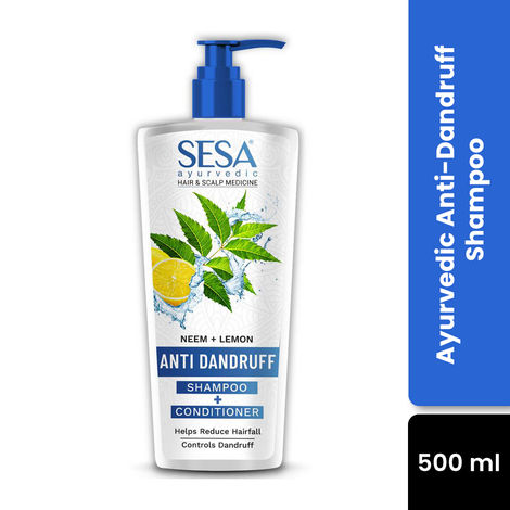 Buy SESA Ayurvedic Anti Dandruff Shampoo+Conditionor 500ml-Purplle