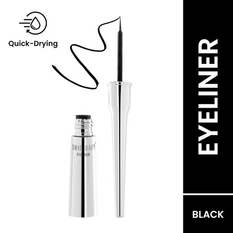 Buy Swiss Beauty Liquid Eyeliner - Black(4 ml)-Purplle