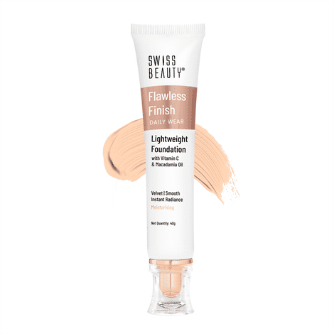 Buy Swiss Beauty Flawless Finish lightweight foundation - Natural Beige (40 gm)-Purplle
