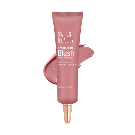 Buy Swiss Beauty Cream It Up Blusher With Shea Butter | Highly Pigmented | Long-lasting | Buildable & Blendable | All Skin Types|5|Cheek-o-Pink-Purplle
