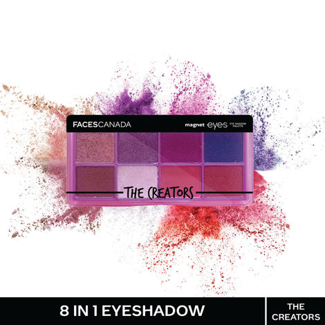 Buy FACES CANADA Magneteyes 8 in 1 Eyeshadow Palette - The Creators, 6.4 gm | Shimmer & Matte Shades | Long Lasting & Intensely Pigmented | Buttery Soft Lightweight Texture | Smooth & Easily Blendable-Purplle