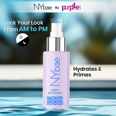 Buy NY Bae Dewy Setting Spray | Primer | Moisturiser | Hydrating Face Mist |Hyaluronic Acid | Glowing Skin | Dewy Finish (60ml)-Purplle