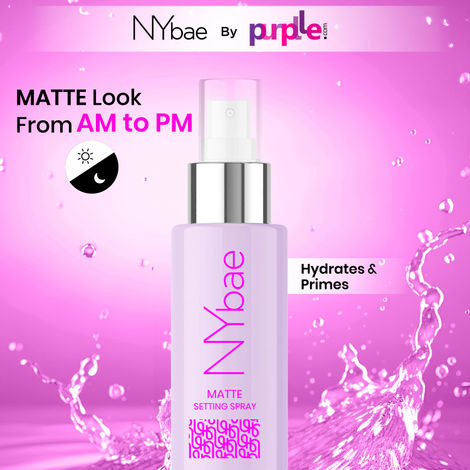 Buy NY Bae Matte Setting Spray | Primer | Moisturiser | Hydrating Face Mist | Glowing Skin | Matte Finish (100ml)-Purplle