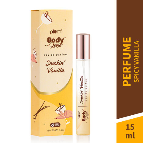 Buy Plum BodyLovin' Smokin' Vanilla Perfume | Long Lasting & Premium Spicy Vanilla Fragrance | Luxury Perfume For Women | Honeysuckle, Musk & Vanilla Notes | Travel-Friendly | High On Fun (15 ml)-Purplle