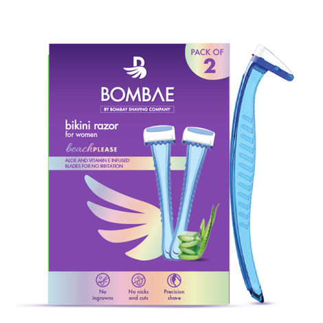Buy Bombae Bikini Razor for Women (Pack of 2)-Purplle