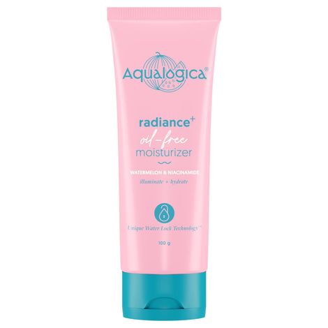 Buy Aqualogica Radiance+ Oil Free Moisturizer with Watermelon & Niacinamide for Radiant Skin - 100 gm-Purplle