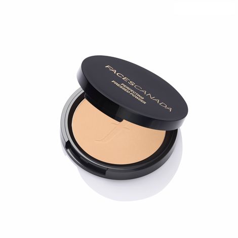 Buy FACES CANADA Perfecting Pressed Powder - Natural 9 gm | Non Oily Matte Look | Evens Out Complexion | Hides Imperfections | Blends Effortlessly | Pressed Powder For All Skin Types-Purplle