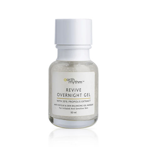 Buy Earth Rhythm Revive Overnight Gel With 20% Propolis | Detoxify Skin, Retain Skin Moisture, Protect Skin from Environmental Damage | For Irritated & Sensitive Skin | Men & Women - 50 ML-Purplle