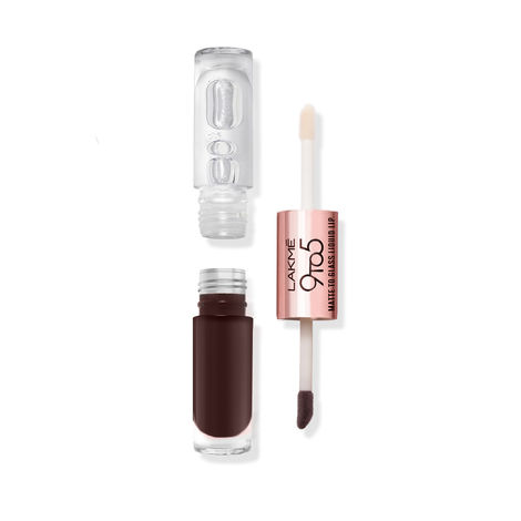 Buy Lakme 9 to 5 Matte to Glass Liquid Lip - Brown Sugar, 7.6 ml-Purplle