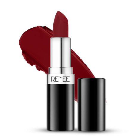 Buy RENEE Stunner Matte Lipstick, Free Spirit 4 gm, Intense Color Pay Off, Full Coverage Long Lasting Weightless Velvety Formula, Enriched with Vitamin E & Hyaluronic Acid-Purplle