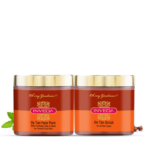 Buy Inveda De-Tan Expert Kit For Removal Skin Tan (Pack of 2) (200 ml)-Purplle