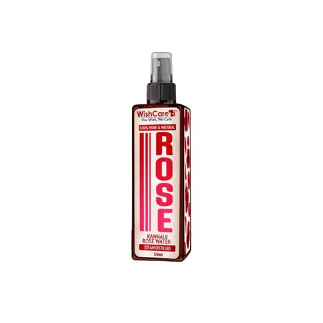 Buy WishCare 100% Pure & Natural Kannauj Rose Water Steam Distilled-50 ml-Purplle