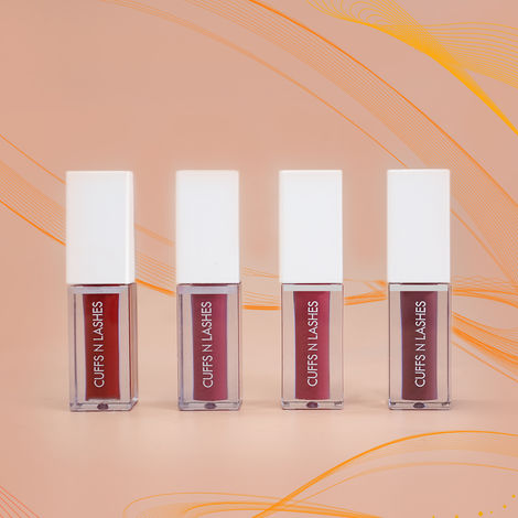 Buy Cuffs N Lashes Combo Pack of Set of 4 Lip Gloss ( Multiverse-01, Age No Bar-02, Rumour-03, BB-04 )-Purplle