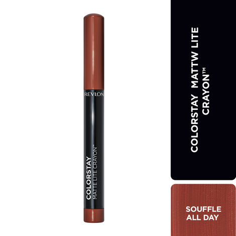 Buy Revlon ColorStay Matte Lite Crayon™ SOUFFLE ALL DAY 1.4 g-Purplle