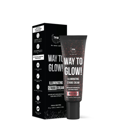 Buy TNW The Natural Wash Way to Glow! Illuminating Strobe Cream - 01 Rose Gold | with Avocado Oil and Aloe Vera Extract | Gives Glow | Illuminating Glow | Illuminator - 25 gm-Purplle