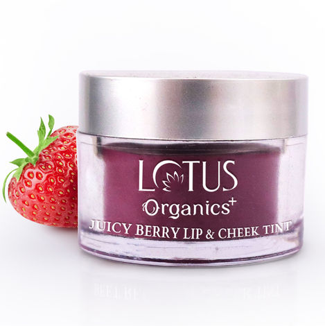 Buy Lotus Organics + Juicy Berry Lip & Cheek Tint |Ntural Organic & Youthful Glow|All Skin Types|10 gm-Purplle