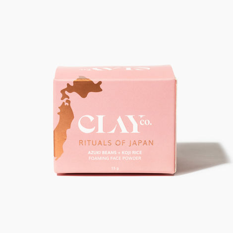 Buy ClayCo Face Wash Powder With Azuki Beans, Koji Rice, Salicylic Acid & Niacinamide - Brighter Skin 15 g-Purplle