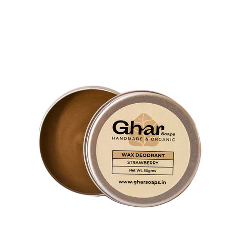 Buy Ghar Soaps Organic Deodorant For Women And Men (Strawberry) 1 Pc-Purplle