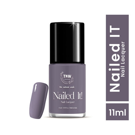 Buy TNW The Natural Wash Nailed It! - 07: Violet Lady | Nail Polish | Chip Resistant | Pigmented | Long Lasting | Quick Drying | 11 ml-Purplle