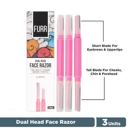 Buy FURR Dual Head Face Razor - 3N 116.33/pc-Purplle