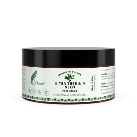 Buy Frescia Tea Tree Neem Face Scrub - 100gm-Purplle