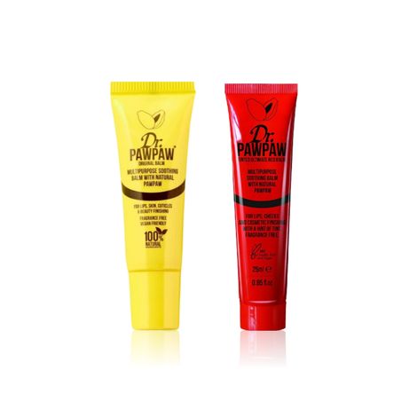 Buy Dr.PAWPAW Lip Balm Super Saver Combo | Original (10 ml) & Ultimate Red (10 ml)-Purplle
