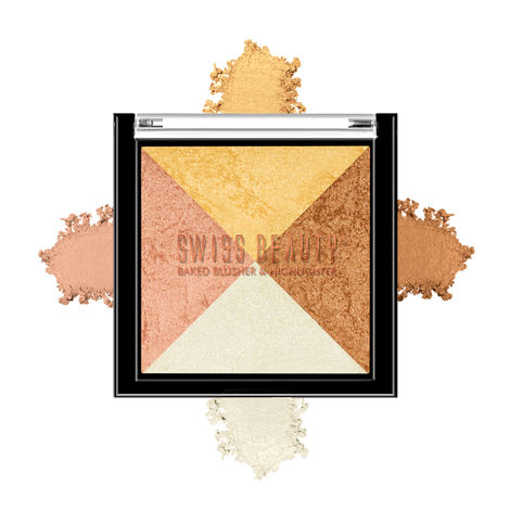 Buy Swiss Beauty Baked Blusher & Highlighter - Multi-06 (7 gm)-Purplle