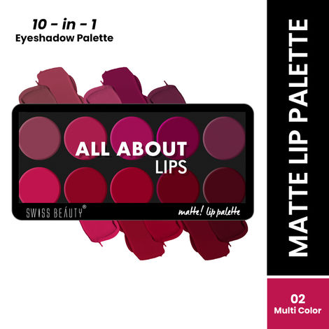 Buy Swiss Beauty Matte Lip Pallete - 02 (12 gm)-Purplle