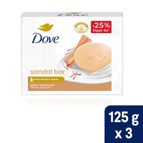Buy Dove Sandalwood Beauty Bathing Bar 125 gm Bar (Pack of 3)-Purplle