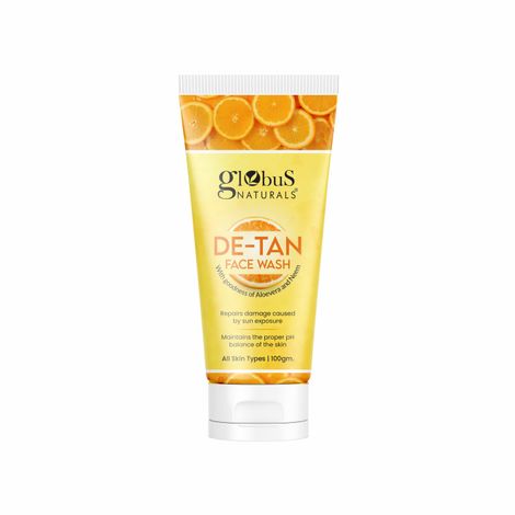 Buy Globus Naturals De Tan Face Wash, 100 gm-Purplle