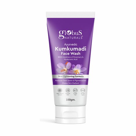 Buy Globus Naturals Ayurvedic Kumkumadi Face Wash, 100 gm-Purplle