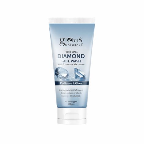 Buy Globus Naturals Revival Diamond Face Wash with Goodness & Niacinamide for Radiance & Glow For All Skin Types, 100 gm-Purplle
