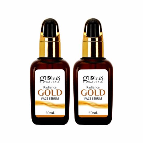 Buy Globus Naturals Radiance Gold Face Serum, 50 ml Pack of 2-Purplle