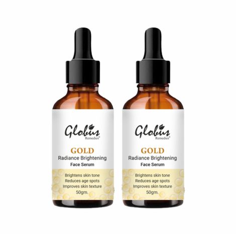 Buy Globus Remedies Gold Radiance Anti Aging Face Serum,  100ml(Pack of 2)-Purplle