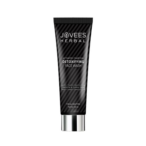 Buy Jovees Herbal Activated Charcoal Detoxifying Face Wash For Men/Women | Anti Pollution, Deep Pore Cleansing, Oil Control, Removes Dirt & Impurities | Suitable for Acne Prone Skin | For All Skin Types | Paraben & Alcohol Free | 120 ML (Pack of 1) -Purplle