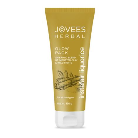 Buy Jovees Herbal Insta Fair Liquorice Glow Pack For Brighter Glowing Skin, 120G | All Skin Types-Purplle