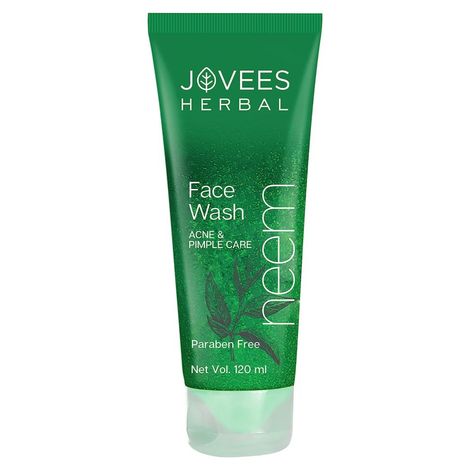 Buy Jovees Herbal Neem Face Wash For Acne and Pimple Care | For Men/Women | Bright, Clear and Glowing Skin | Paraben and Alcohol Free | 120 ML (Pack of 1)-Purplle