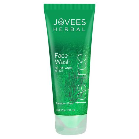 Buy Jovees Herbal Tea Tree Oil Control Face Wash For Women/Men | Treats Acne & Pimples | Clean and Clear skin | For Oily and Sensitive Skin | Paraben and Alcohol Free | 120 ML-Purplle