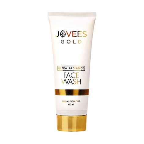 Buy Jovees Herbal Ultra Radiance 24K Gold Face Wash For Radiant and Glowing Skin – All Skin Types – Paraben & Alcohol Free, 100 ML (Pack of 1)-Purplle