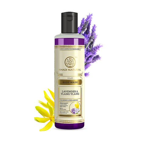 Buy Khadi Natural Lavender & Ylang Ylang Herbal Body Wash|Cleanses & Nourishes Skin - (210ml)-Purplle