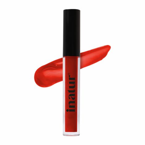 Buy Inatur Lip Gloss - Cheeky Red (1.6 ml)-Purplle