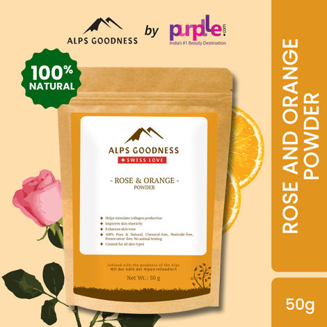 Buy Alps Goodness Rose & Orange Powder (50 gm)-Purplle