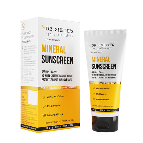 Buy Dr. Sheth's Mineral Sunscreen-50g-Purplle