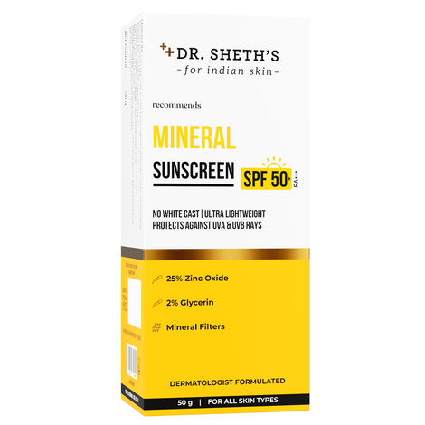 Buy Dr. Sheth's Mineral Sunscreen-50 gm-Purplle
