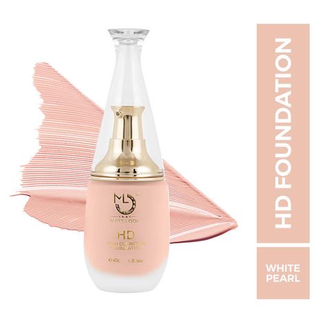 Buy Mattlook High Definition Foundation Clean with Nude Feeling, White Pearl (45 gm)-Purplle