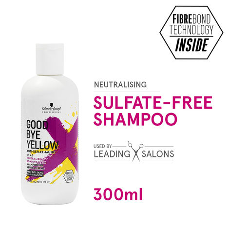 Buy Schwarzkopf Professional Goodbye Yellow Neautralising Shampoo | Sulfate Free | For Balayage and Blonde Hair 300ml-Purplle