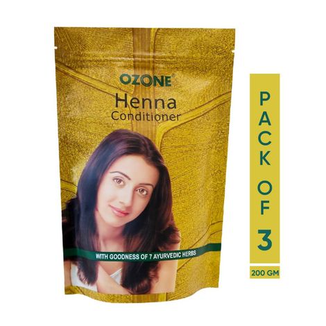Buy Ozone Henna Conditioner 200 G - Pack of 3-Purplle